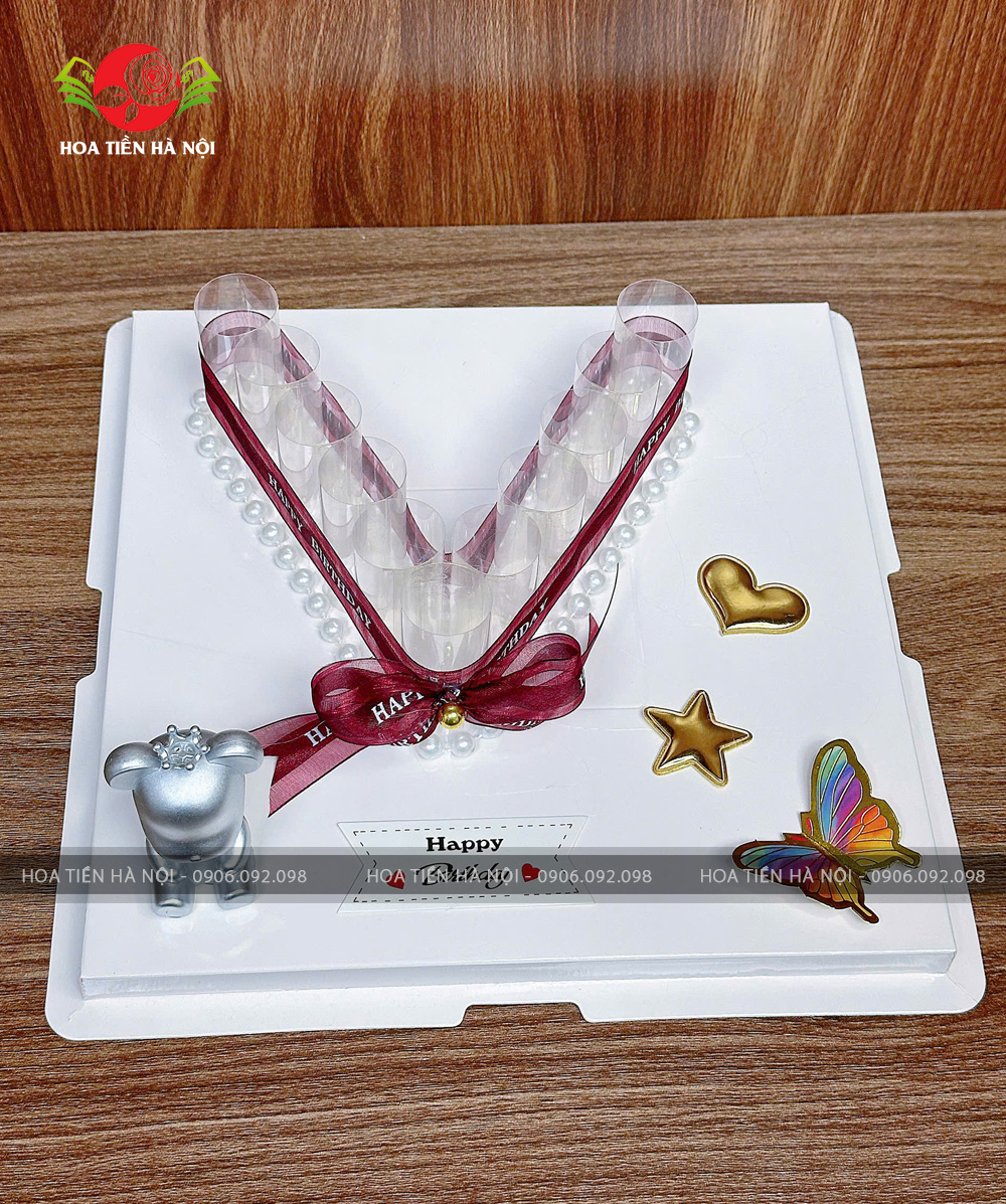 khuôn bánh sinh nhật chữ V