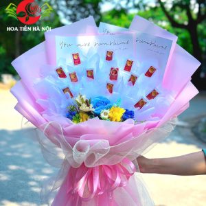Bó hoa 14 chỉ vàng tặng vợ ngày sinh nhật