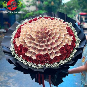 Bó hoa tiền 100 tờ 200k (Khắc cốt ghi tâm)