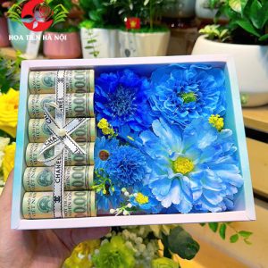 Hộp hoa tiền Mini để 5-6 tờ tiền 2025