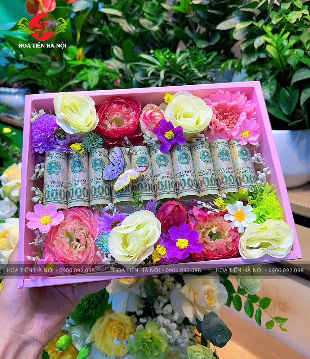 Hộp quà tặng 10 tờ tiền hoa anh túc