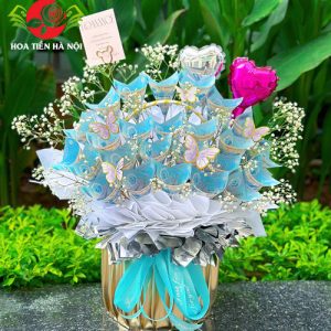 Lẵng hoa tiền 20k trân trọng
