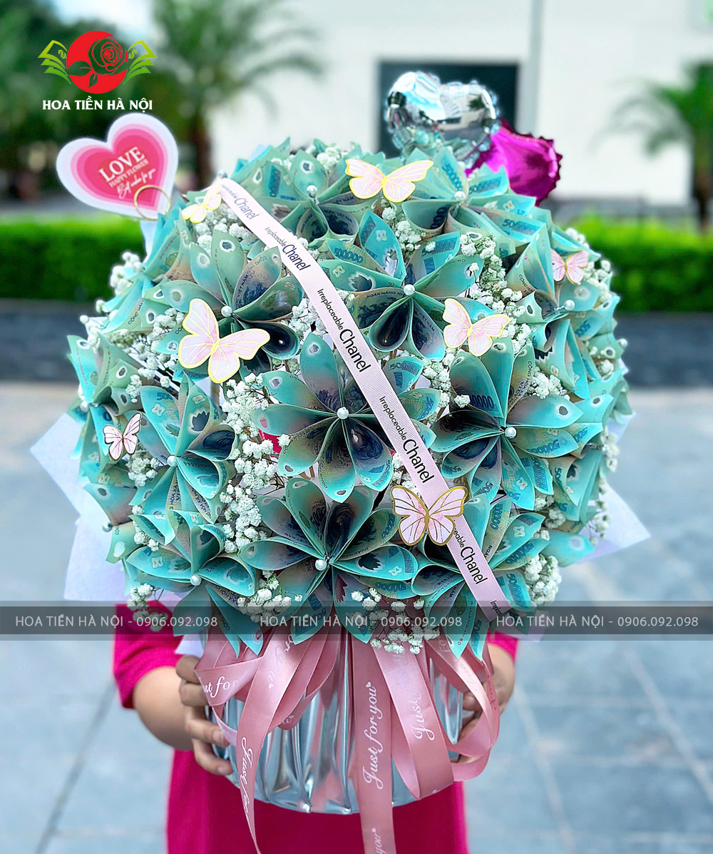 Lẵng hoa tiền 50 triệu (Yêu thương đong đầy)