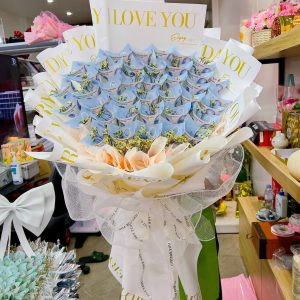 Bó Hoa Tiền Đẹp Hải Phòng – Hoa Tiền 20K Tặng Người Yêu I Love You