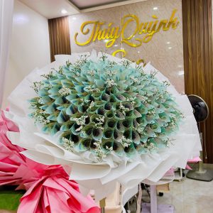 Bó Hoa Sáp Hồng Pastel Cao Cấp – Mẫu Hoa Hồng Phấn Yêu Thương